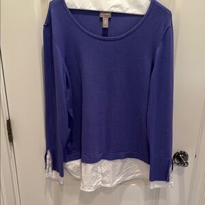 Chico's Deep Purple Knit Top